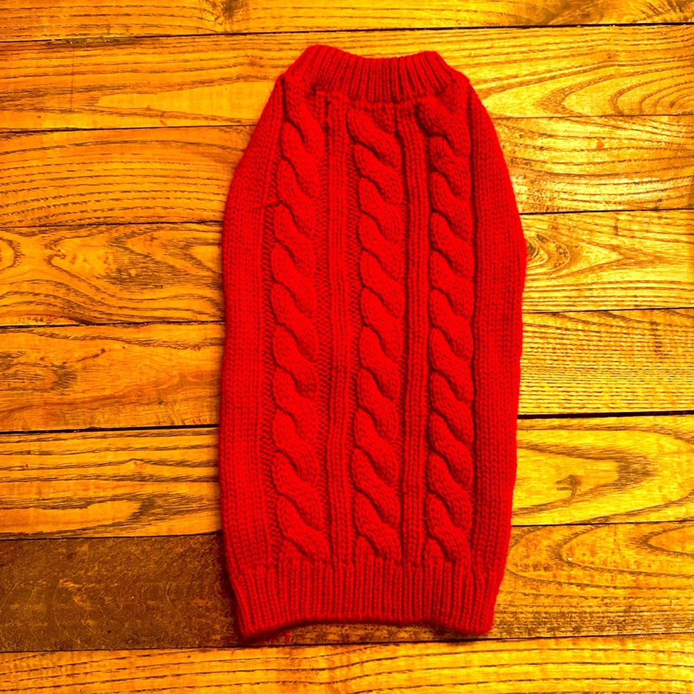 Cable Knit Dog/Cat Sweater